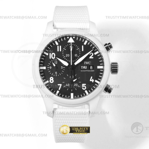 TW공장 IWC 파일럿 크로노그래프 탑건 레이크타호 블랙다이얼 나일론스트랩 Pilot Chrono Lake Tahoe CER/RU Black TWF A7750