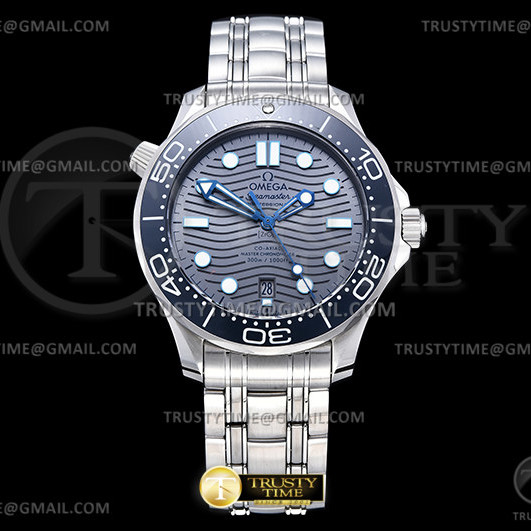 OR공장 오메가 씨마스터 다이버 300M 스틸 그레이다이얼 브레이슬릿 Seamaster 300m 2018 SS/SS Grey ORF Asia 8800