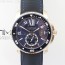TF공장 칼리브 드 까르띠에 다이버 로즈골드금통 블루다이얼 러버스트랩 CALIBRE DE CARTIER DIVER RG BLUE DIAL ON NYLON BLACK RUBBER STRAP 23J MOVEMENT