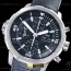 V6S공장 IWC 아쿠아타이머 크로노그래프 IW376803 블랙다이얼 블랙패턴러버스트랩 AquaTimer Chronograph IW376803 SS/RU Black V6S A7750