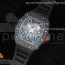 KV공장 V3 리차드밀 RM035-02 스켈레톤다이얼 러버스트랩 RM035-02 Skeleton Dial Red on Black Rubber Strap MIYOTA8215 V3