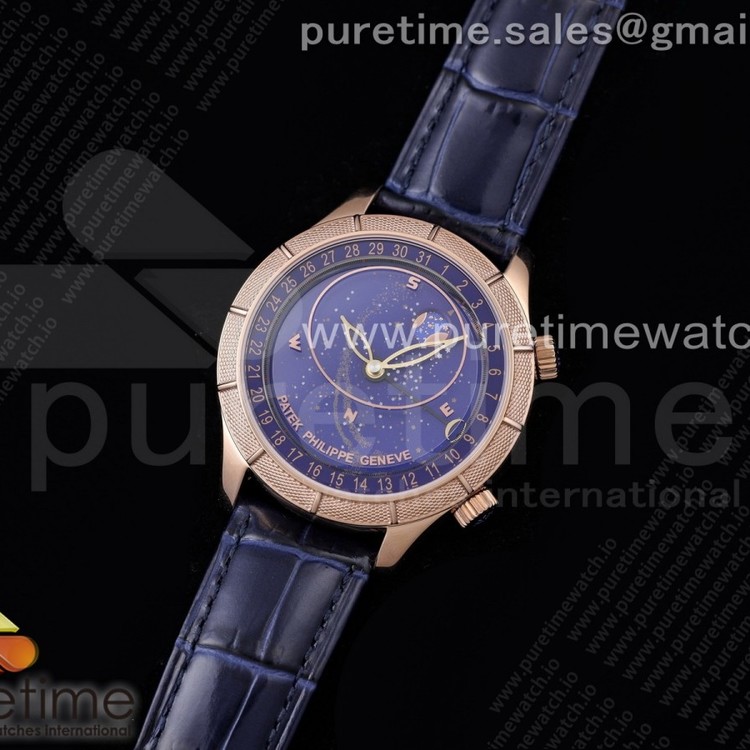 OX공장 6102P 문 로골 블루다이얼 가죽스트랩 Grand Complications 6102P Moon RG OXF Best Edition Blue Dial on Blue Leather Strap A240