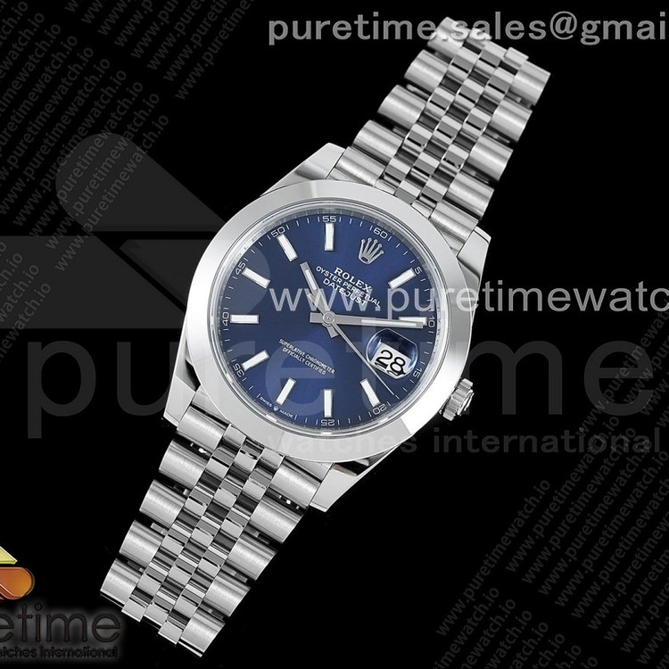 VS공장 롤렉스 데이저스트 41 스틸 블루다이얼 돔베젤 쥬빌레브레이슬릿 DateJust 41 126330 904L SS VSF 1:1 Best Edition Blue Dial on Jubilee Bracelet VS3235