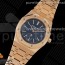 ZF공장 오데마피게 로얄오크 15202 점보 로즈골드금통 Royal Oak 39mm 15202 RG ZF 1:1 Best Edition Blue Textured Dial on RG Bracelet A2121