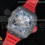 Z공장 RM035-02 포지드카본 스켈레톤다이얼 러버스트랩 RM035-02 New Forge Carbon Pattern Skeleton Dial on Red Rubber Strap MIYOTA8215