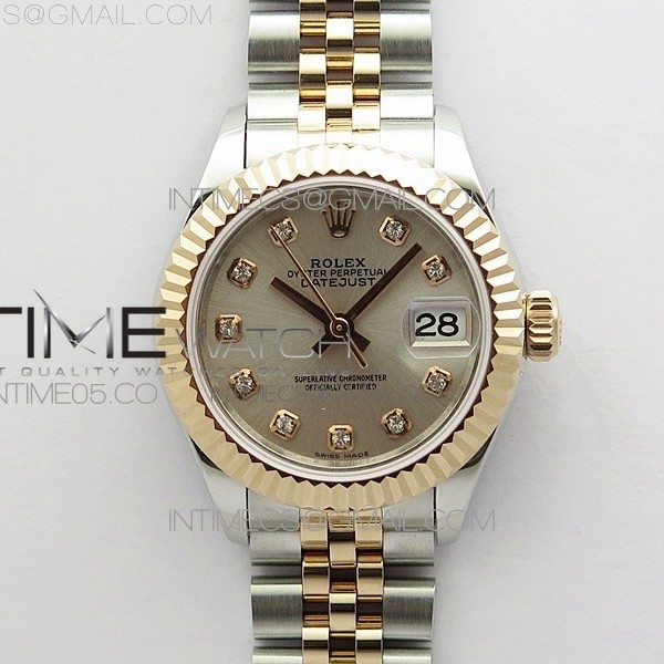 BP공장 롤렉스 데이저스트 28 로즈골드콤비 실버다이얼 2671 Datejust 28mm 279173 SS/RG BP Best Edition Silver Crystal Markers Dial on SS/RG Jubilee Bracelet ETA2671