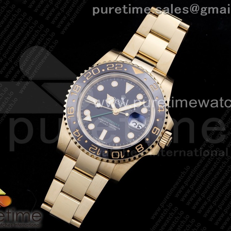 GM공장 V3 롤렉스 GMT마스터2 흑금 3186 GMT-Master II 116718 LN Black Ceramic 904L Steel Black Dial SA3186 CHS V3