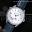 TWA공장 예거 마스터 지오그래픽 화이트다이얼 가죽스트랩 Master Geographic SS 1428530 White Dial on Blue Leather Strap A939