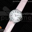 AF공장 까르띠에 발롱블루 33MM 스틸 핑크크로커다일스트랩 Ballon Bleu 33mm SS White Textured Dial on Pink Crocodile Strap Jap Quartz