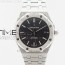 JH공장 오데마피게 로얄오크15454 프로스티드골드 새틴폴리싱 스틸 블랙다이얼 브레이슬릿 ROYAL OAK 37MM SATIN-POLISHED SS BLACK DIAL ON SS BRACELET A3120