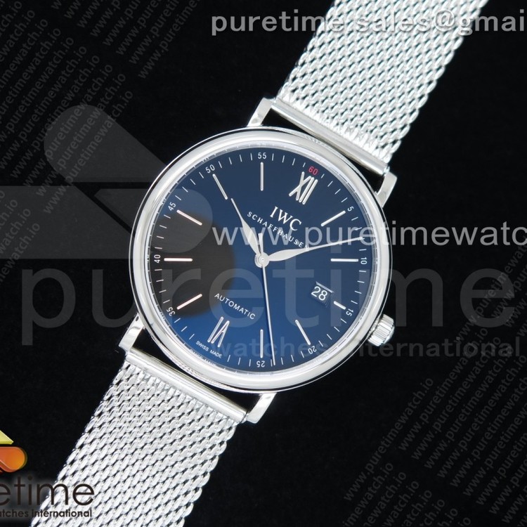 FK공장 IWC 포르토피노 스틸 블랙다이얼 메쉬스트랩 Portofino Automatic SS Black Dial on SS Mesh Bracelet A2892