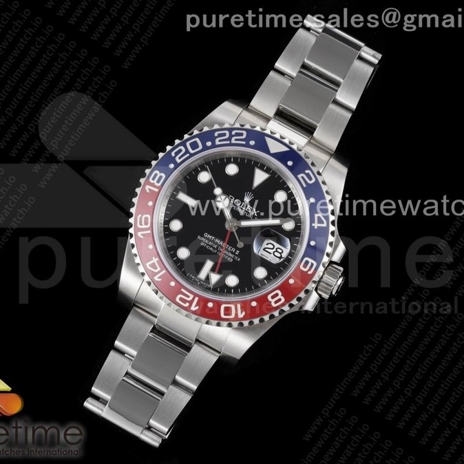VR공장 펩시 블랙다이얼 3186 GMT-Master II 116719 BLRO Red/Blue Ceramic 904L Steel VRF 1:1 Best Edition SA3186 CHS MAX Version