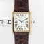 AF공장 까르띠에 탱크솔로 24 로즈골드금장 화이트다이얼 가죽스트랩 TANK SOLO LADIES 24MM RG WHITE DIAL ON BROWN LEATHER STRAP RONDA QUARTZ