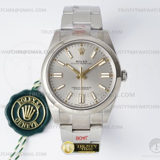 KING공장 롤렉스 오이스터퍼페츄얼 41 스틸 실버다이얼 바인덱스 쥬빌레브레이슬릿 Oyster Pert 41mm 124300 Oys SS/SS Silver KING K3230