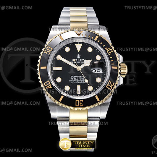 GM공장 V2 롤렉스 서브마리너 41 신형 옐로우골드콤비 흑콤 브레이슬릿 Submariner 126613LN 904 YG/SS Blk GMF V2 VR3235