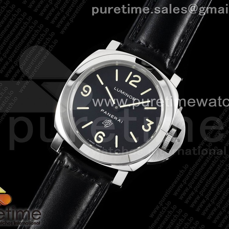 HW공장 파네라이 루미노르 마리나 PAM000 솔리드백 가죽스트랩 PAM000 Q HWF 1:1 Best Edition on Black Leather Strap A6497