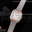 V6공장 V2 산토스 로골 35 화이트다이얼 Santos de Cartier 35mm 2018 V6F 1:1 Best Edition RG Bezel and Screw White Dial on SS Bracelet MIYOTA 9015 V2