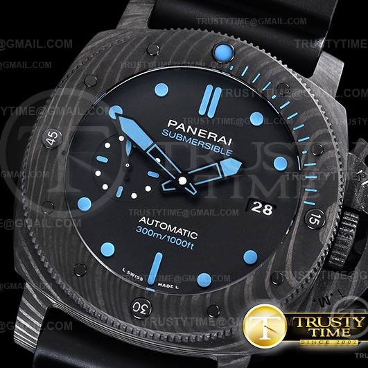 VS공장 파네라이 PAM1616 카보테크 블랙다이얼 러버스트랩 PAM1616 Carbotech Submersible 47mm CB/RU VSF P9000