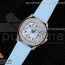 PP공장 아쿠아넛 블루자개다이얼 러버스트랩 Aquanaut 5067A SS Light Blue MOP Dial on Light Blue Rubber Strap AE23