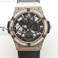 JB공장 클래식퓨전 로골올다이어 스켈레톤다이얼 거미스트랩 Classic Fusion Tourbillion JBF RG Black dial Diamond Bezel & Case on Leather Strap HUB6010