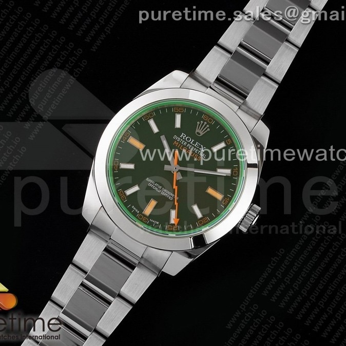 AR공장 밀가우스 블랙다이얼 3131 Pre-Order: Milgauss 116400 GV 904L Steel ARF 1:1 Best Edition Black Dial on Bracelet SH3131