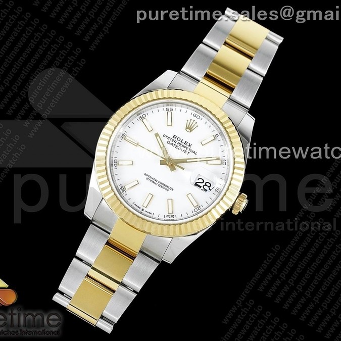 VS공장 롤렉스 데이저스트 41 옐로우골드콤비 화이트다이얼 3235 DateJust 41 126333 904L SS/YG VSF 1:1 Best Edition White Dial on Oyster Bracelet VS3235
