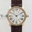 K11공장 까르띠에 롱드솔로 29MM 로즈골드금장 화이트다이얼 가죽스트랩 RONDE SOLO DE CARTIER 29MM RG WHITE DIAL ON BLACK CROCO LEATHER STRAP RONDA QUARTZ