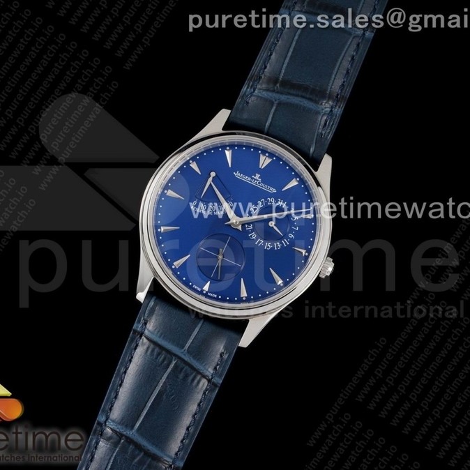 ZF공장 V3 마르쉐 블루다이얼 가죽스트랩 Master Ultra Thin Réserve de Marche SS ZF 1:1 Best Edition Blue Dial on Blue Leather Strap A938 V3