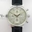 ZF공장 IWC 포르토피노크로노 스틸 화이트다이얼 골드마커 가죽스트랩 IWC PORTOFINO IW391022 SS WHITE DIAL GOLD MARKERS ON BLACK LEATHER STRAP A7750
