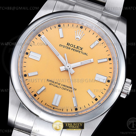 GM공장 롤렉스 오이스터퍼페츄얼 36 옐로우다이얼 브레이슬릿 3230 Oyster Pert 36mm 904 126000 SS/SS Yelw GMF V2 VR3230