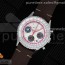 TW공장 브라이틀링 내비타이머 크로노 화이트다이얼 가죽스트랩 Navitimer B01 Chronograph 43 White Dial Gold Markers on Brown Leather Strap A7750