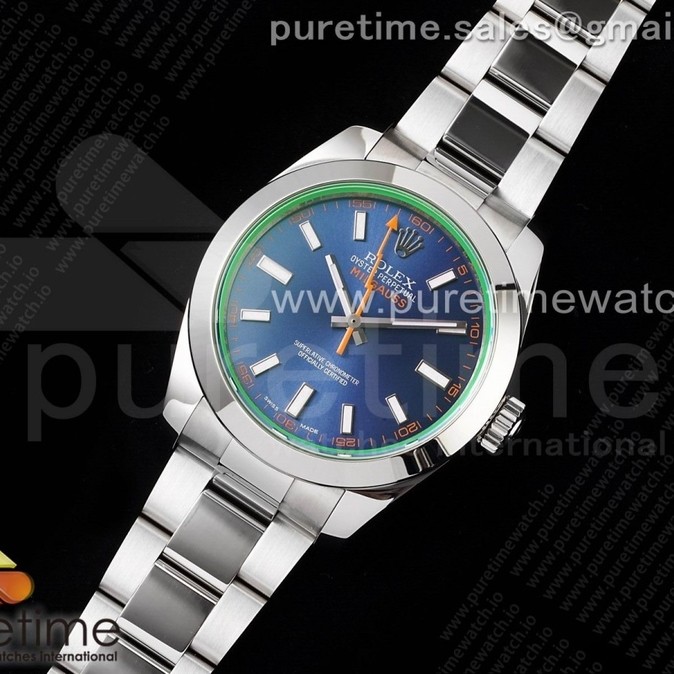 AR공장 밀가우스 블루다이얼 3131 Pre-Order: Milgauss 116400 GV 904L Steel ARF 1:1 Best Edition Blue Dial on Bracelet SH3131