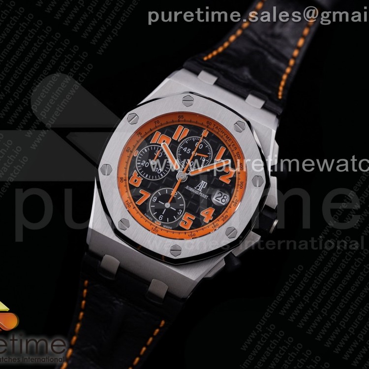 JF공장 V3 로얄오크오프쇼어 블랙다이얼 가죽스트랩 Royal Oak Offshore JF Ultimate Edition Volcano on Black Leather Strap A7750 V3