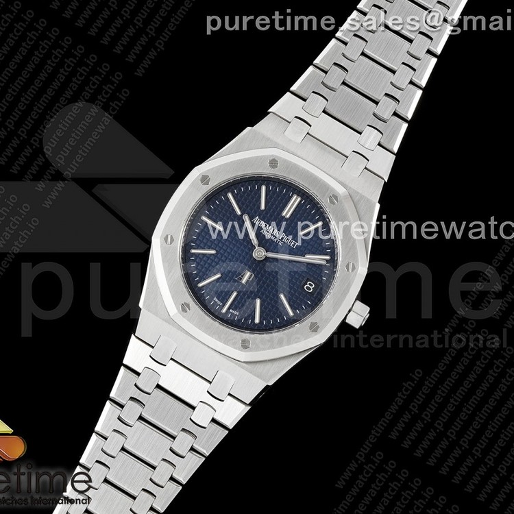 ZF공장 오데마피게 로얄오크 스틸 16202 블루다이얼 브레이슬릿 50주년기념판 Royal Oak 39mm 16202 "50th Anniversary" SS ZF 1:1 Best Edition Blue Textured Dial on SS Bracelet A7121