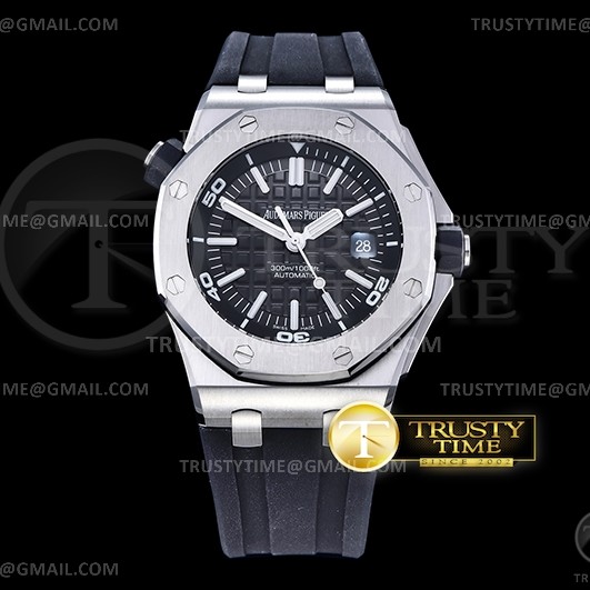 JF공장 V10 로얄오크 오프쇼어 다이버 15703 러버밴드 Royal Oak Offshore Diver 15703 SS/SS JF V10 Asia 2824