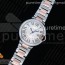 V9공장 까르띠에 발롱블루 33 로즈골드 콤비 포금 화이트다이얼 브레이슬릿 Ballon Bleu 33mm SS/RG Thick Wrapped Gold White Dial on SS/RG Bracelet Cal.076