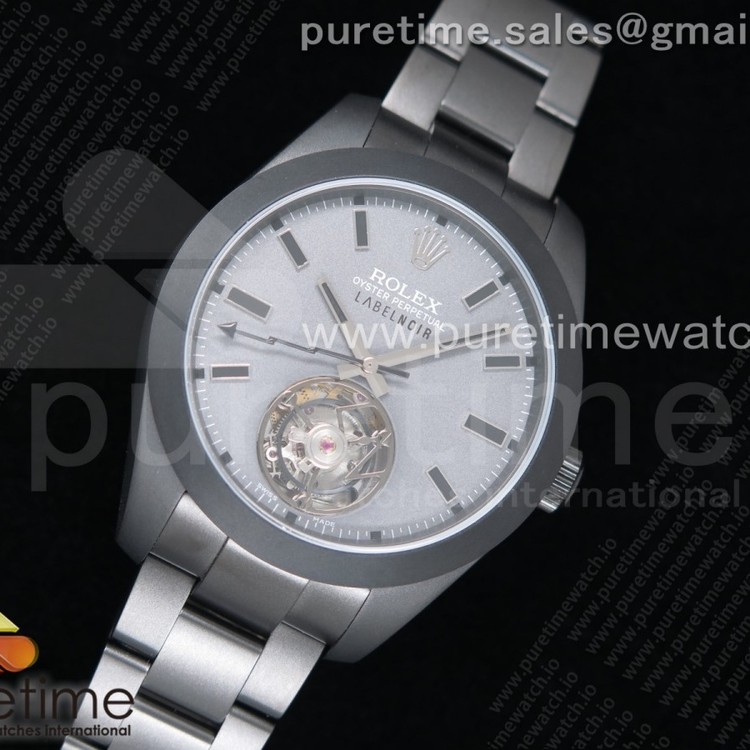 V9공장 롤렉스 밀가우스 PVD 라벨누아르 뚜르비용 브레이슬릿 Milgauss PVD Label Noir Tourbillon on PVD Bracelet