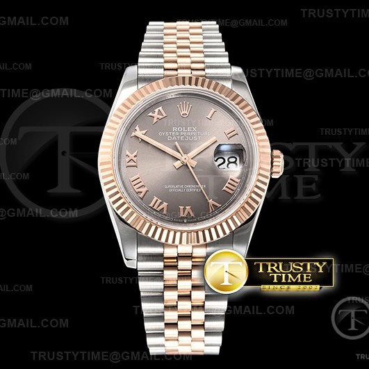 BP공장 롤렉스 데이저스트 36 로즈골드 콤비 그레이다이얼 브레이슬릿 DateJust 36mm Jub Flt RG/SS Grey/Rmn BP A2813