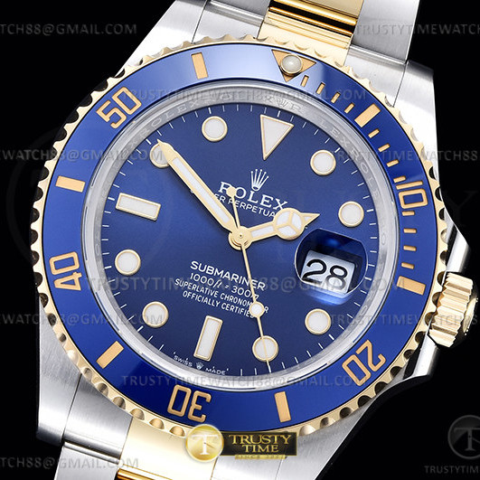 CLEAN공장 롤렉스 서브마리너 41 청콤 126613LB 3235무브먼트 클린공장Submariner 126613LB 904 YG/SS Blue Clean VR3235