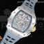 KV공장 리차드밀 RM11-03 스틸 크리스탈스켈레톤다이얼 그레이레이싱러버스트랩 RM11-03 SS Crystal Skeleton Dial on Gray Racing Rubber Strap A7750