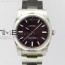 UB공장 롤렉스 오이스터퍼페츄얼 34MM 스틸 레드그레이프다이얼 브레이슬릿 OYSTER PERPETUAL 34MM 114200 RED GRAPE DIAL ON A2836 SS BRACELET