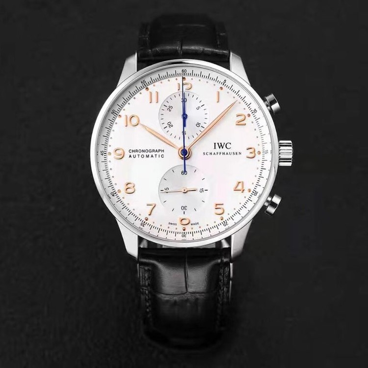 3A공장 IWC 포르투기저 3714 화이트다이얼 로즈골드핸즈 로즈골드인덱스 가죽스트랩