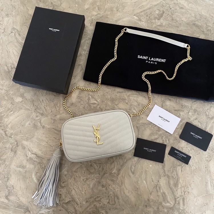 생로랑 YSL 루 메탈체인 카메라백