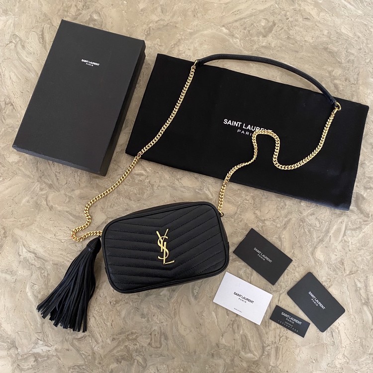 생로랑 YSL 루 메탈체인 카메라백