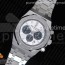 om공장 오데마피게 로얄오크 크로노그래프 26331ST 스틸 화이트앤블랙다이얼 브레이슬릿 Royal Oak Chrono 26331ST SS White/Black Dial on SS Bracelet A7750