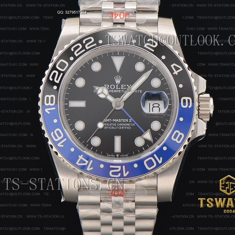 BP공장 롤렉스 GMT마스터2 블랙&블루 블랙다이얼 쥬빌레 GMT-Master II 126710BLNR BPF 1:1 904L Steel A3186