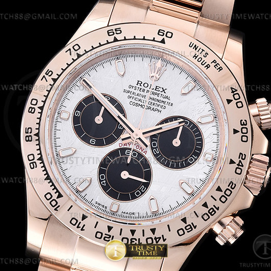 QF공장 롤렉스 데이토나 운석다이얼 로즈골드금통 브레이슬릿 Daytona 116505 904L RG/RG Met/Stk QF A4130