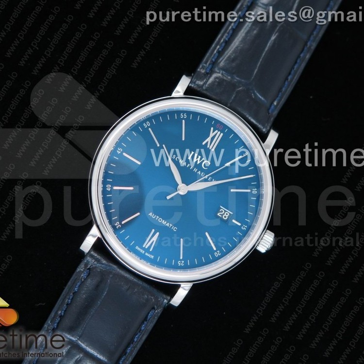 MK공장 V5 IWC 포르토피노 스틸 블루다이얼 가죽스트랩 Portofino Automatic SS Blue Dial on Blue Leather Strap MIYOTA 9015
