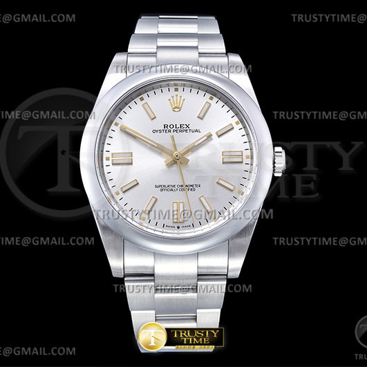 GM공장 오이스터 41미리 실버다이얼 2824 Oyster Pert. 41mm 124300 904L SS/SS Silv Wht GMF A2824