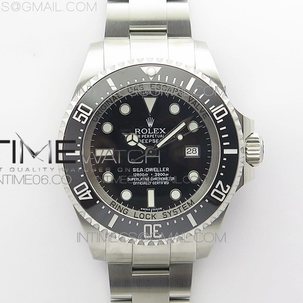 VR공장 롤렉스 씨드웰러 구형 딥씨 블랙 A2836무브먼트 Sea-Dweller 116660 VRF 1:1 Best Edition Black Dial on SS Bracelet A2836